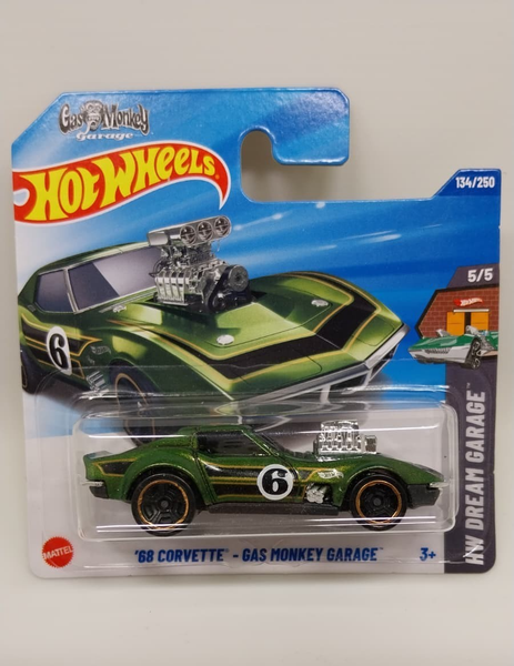 Hot Wheels Hw Dream Garage ´68 Corvette Gas Monkey Garage 2025 HYY74 Neu&Ovp-image