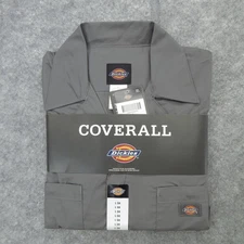 Dickies Coverall Mens Large Short Sleeve Workwear Stain Release Elastic Waist Un