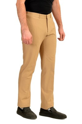 Malo Men's Beige Flat Front Dress Pants US 40 IT 56