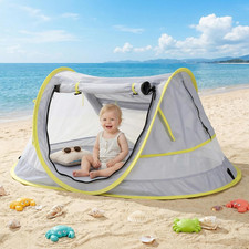 Poray Portable Baby Beach Tent with UPF 50 Sun Shelter,Mosquito Net and Sunshad