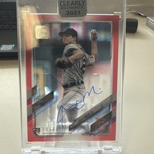 2021 Topps Clearly Authentic Red Casey Mize Rookie Autograph 30/50 Tigers