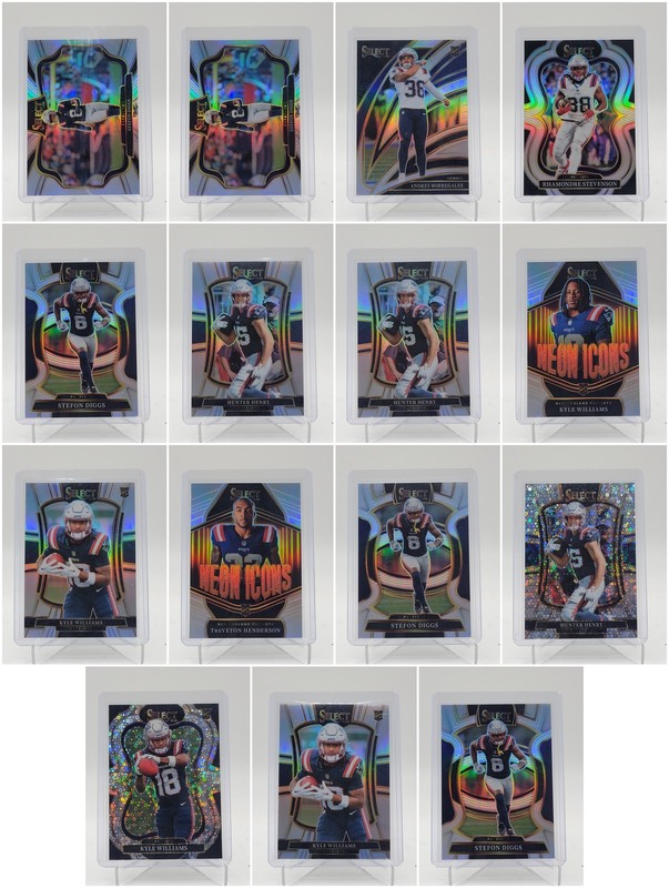 [15] DIGGS HENRY WILLIAMS 2025 SELECT NEON ICONS ROOKIE SILVER NO HUDDLE Q4588