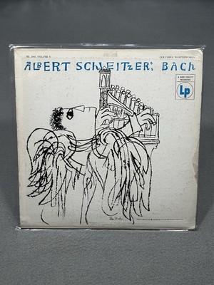 Albert Schweitzer Bach Organ Music Columbia Masterworks ML 5041 Vinyl LP Record