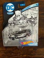 Hot Wheels DC Sketched Series Batman Character Car Diecast 1/5 FLH40 2017 NEW