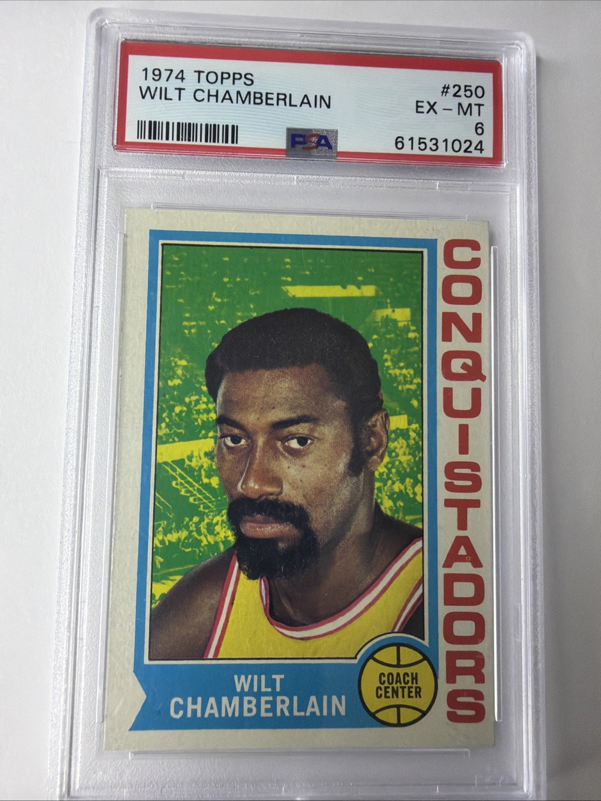 1974-75 Topps - Wilt Chamberlain #250 PSA 6