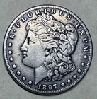1897 San Francisco Mint Morgan Silver Dollar - EF/AU - FREE INSURED SHIPPING!
