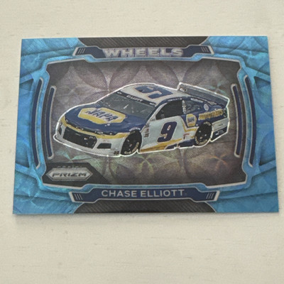  2021 Panini Prizm Chase Elliott Wheels Carolina Blue Scope #62  72/99! NASCAR 