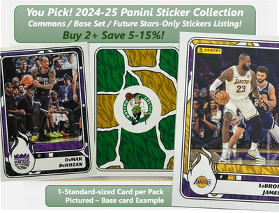 YOU PICK! 2024-25 Panini NBA Stickers Base Commons Future Stars Complete Set RAV