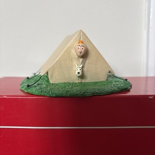 Tintin figurine Snowy Pixi L’Oreille Cassee Tente 4569 Tent Boxed Rare