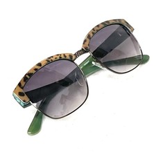 Bohemian Chic Trendy Leopard Turquoise Retro Premium Top Shelf Sunglasses New