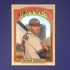 2021 Topps Heritage - Freddie Freeman #39 Chrome /999 Perfect Centering