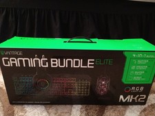 Vantage Elite 4 in 1 RGB Gaming Bundle Set Pro Keyboard,Mouse,Headset,Mat MK2