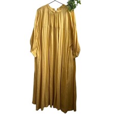 Nest Robe Linen Dress 2-Way Sleeve Gathered Loose Fit From Japan