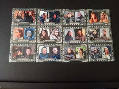 Lot Of 12 Game Of Thrones Legends Of The Realm Then & Now Metal T15-T26 FULL SET