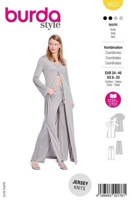 Schnittmuster Burda Damen Top Rock Kombination Gr. 34-44