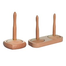 Yarn Holder Weaving Spinner Tool Portable Wooden Yarn Holder For Knitting