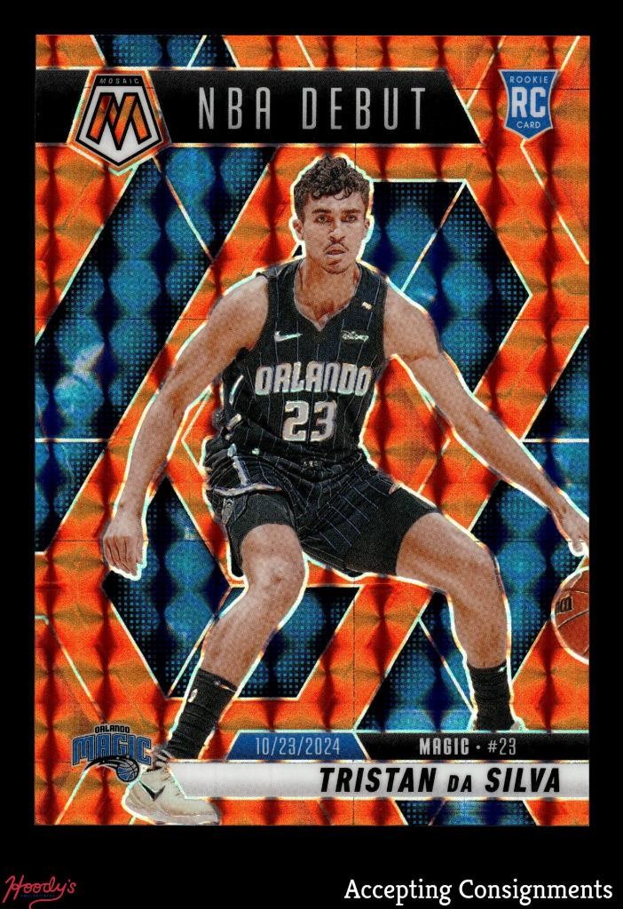2024-25 Panini Mosaic Orange #266 Tristan da Silva NBA Debut RC ROOKIE 186/249