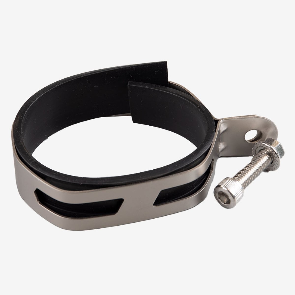 Lextek Stainless Steel Exhaust Strap for VP1 Easy Installation Front Black CLIP