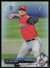 2017 Bowman Draft CHROME REF #BD-196 Colton Hock   - FREE SHIPPING