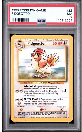 Pidgeotto graded PSA 7 for sale on eBay