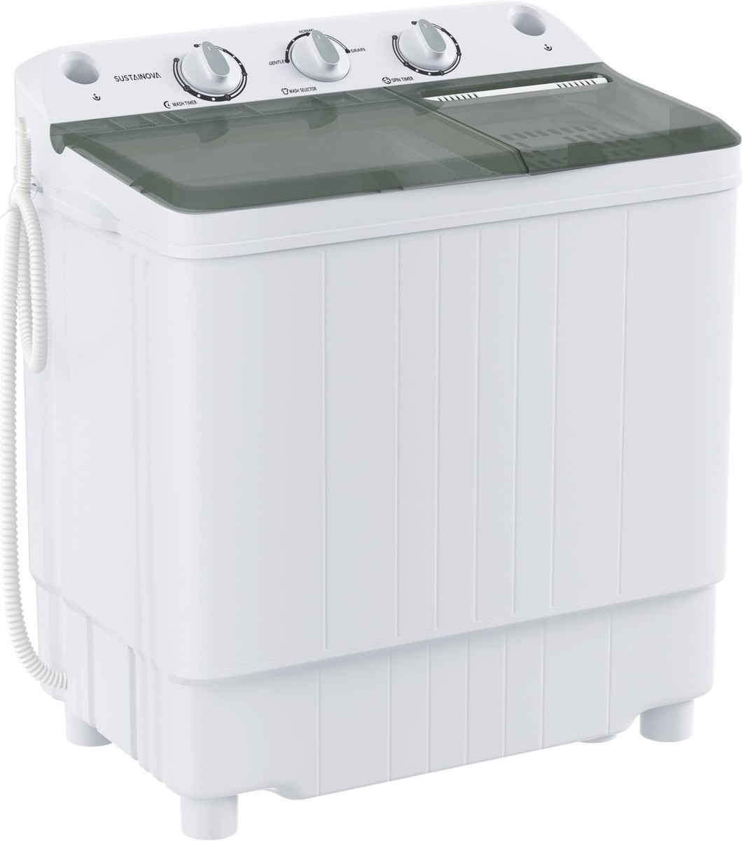 Portable Twin Tub Washing Machine Lbs Capacity for RV, Camping