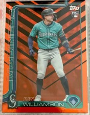 Topps 2025 Update Series Ben Williamson Seattle Mariners #US130 Rookie Orange