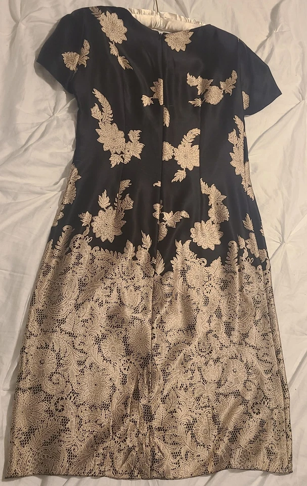 Vestido vintage 100 % seda Mariella Burani para mujer talla MD hecho en Italia Foto 2 de 4