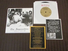 The Impossibles Absolute Po' 100% Go 1997 7" 33 1/3rpm Garage Punk w/Inserts OOP