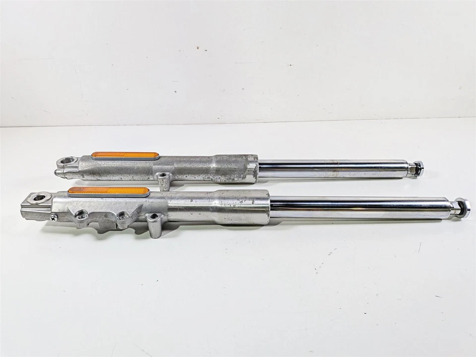 2012 Harley Softail FLSTF Fat Boy Front Fork Leg Set Straight 45915-08A 45916-07 - Image 3 of 4