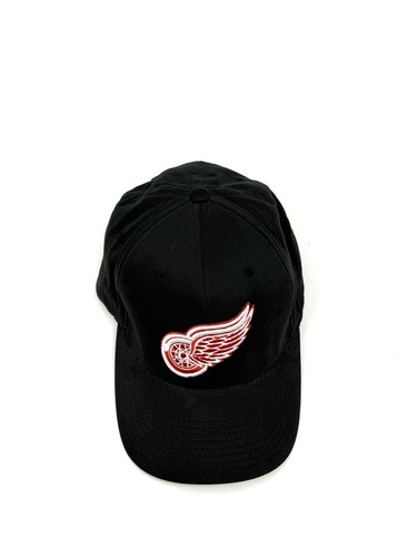 Y2K Team Nike Detroit Red Wings Hat Cap Adult Universal FlexFit Black NHL Hockey - Picture 6 of 12