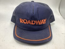 Vintage Roadway Express Trucker Hat Snap Back Mesh 80s Real Deal Made in USA
