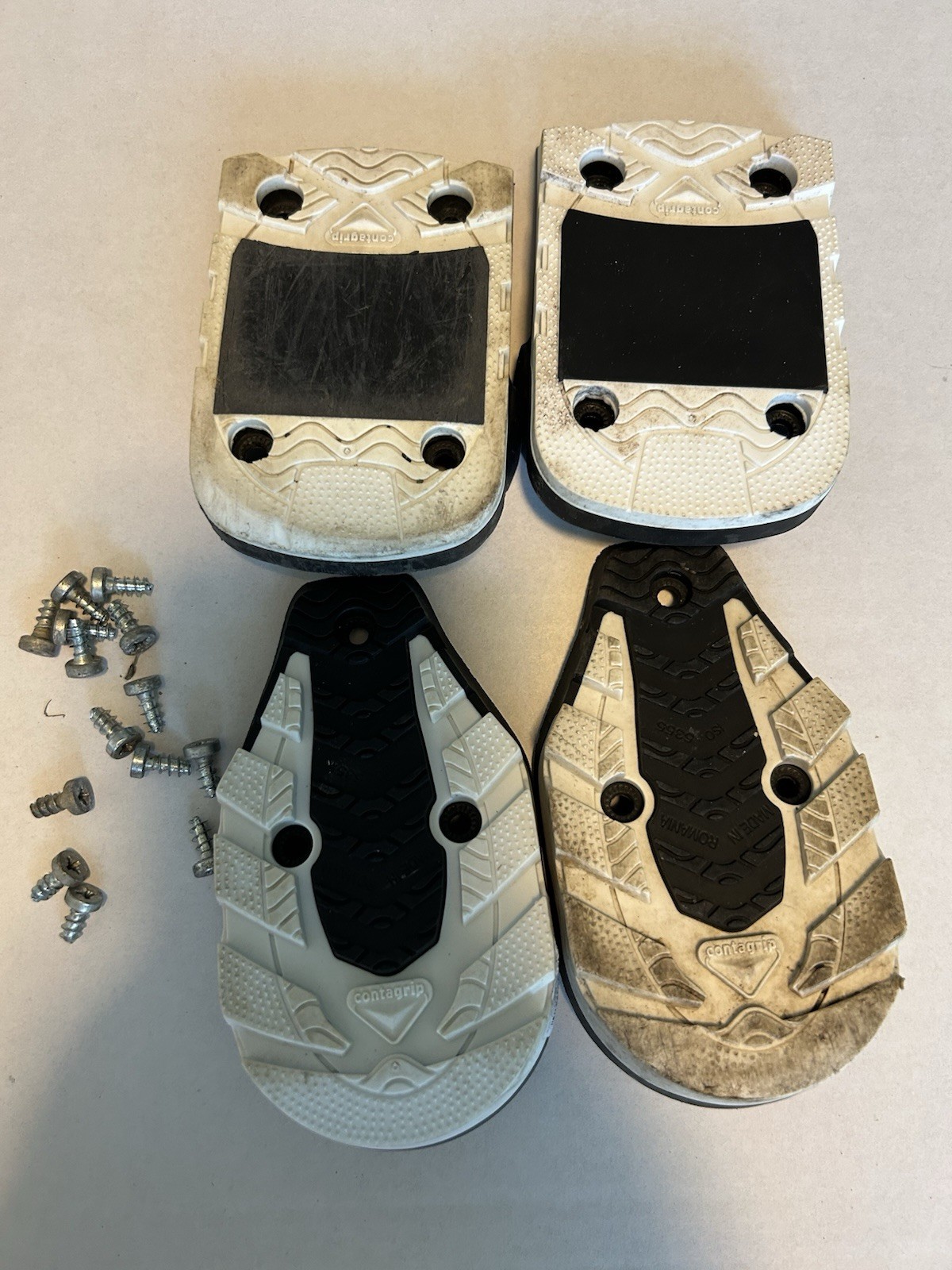 Scarpone da sci Salomon Quest ricambio tacchi e dita bianco e nero con viti #9