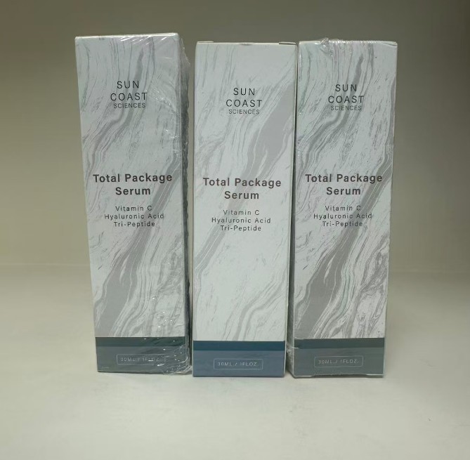 Sun Coast Science Total Package Serum, Vitamin C, Hyaluronic Acid, (1/2/3 Pack)