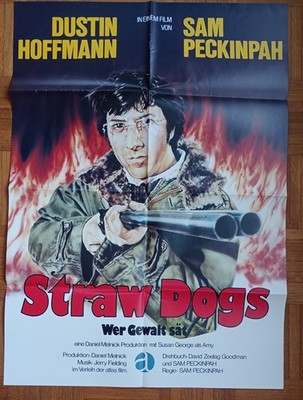Filmplakat WER GEWALT SÄT A1 Dustin Hoffman Sam Peckinpah STRAW DOGS Action