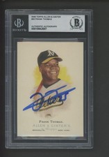 Frank Thomas Autographed 2006 Allen & Ginter #93 Oakland A's Beckett Encased