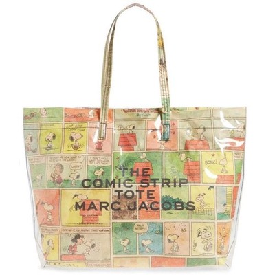 MARC JACOBS The Comic Strip Tote Vinyl Multi-Color Large Snoopy Bag