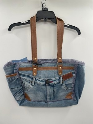 NWT Myra Bags Sel De Mer Crossbody Bag Women's Blue Denim Jeans Shoulder Bag