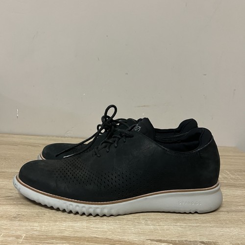 Cole Haan Men's 2.0 Zero Grand Laser Wingtip Oxford Size 11M Black C23807 - Picture 5 of 14