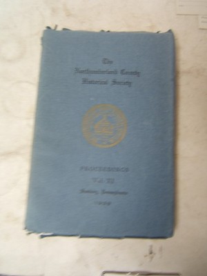 Northumberland County Historical Society Proceedings 1939 Simon Snyder Churches