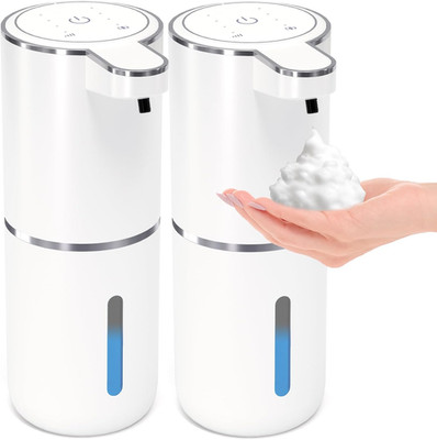 2 Pack Automatic Foaming Soap Dispenser,Touchless Foam Soap Dispenser,12.8Oz Rec