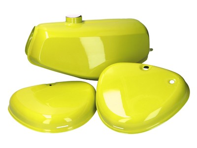 Benzintank und Seitendeckel Set - gelb - für Simson S50