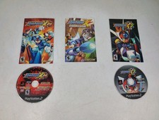Mega Man X7 & X8 PlayStation 2 PS2  Disc & Manual Lot (TESTED)