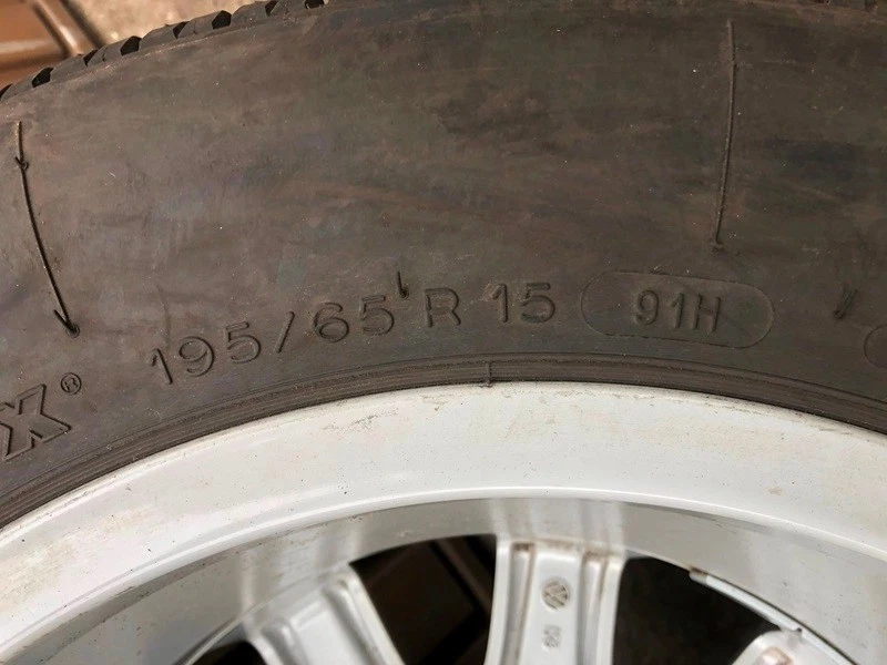 1xkomplette Reserverad Ersatzrad+Alufelge 195/65R15 91H für VW Golf 5,Seat,Skoda - Bild 3 von 4