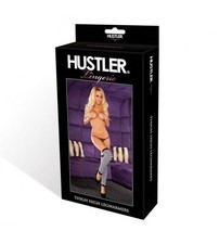 Hustler Lingerie Black and White Thigh High Leg Warmer One Size New in Box