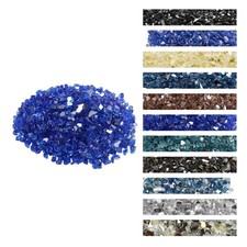 VEVOR 20 LBS Fire Glass 1/2-Inch Fireplace Gl...
