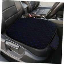 Leather Front Car Seat Cover, Anti-Slip Car Seat Bottom Covers, K2-Black Blue