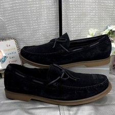 (H) Mocassini Zara uomo casual in pelle di vacchetta scamosciata, taglia 46/13 USA