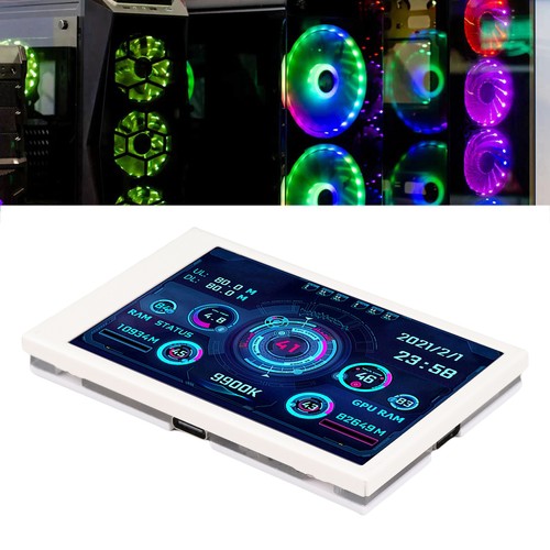 3.5in Computer Temp Monitor IPS Full View Display Small Screen For AIDA64 PC NEW - Afbeelding 2 van 18