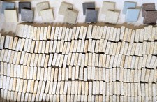 50's-60's MCM Vintage 285 Mini Speckled Square Tiles MID CENTURY MODERN CERAMICS