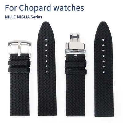 23/21mm Rubber Watch Strap Bands For Chopard Racing 168511 Silicone Watchbands